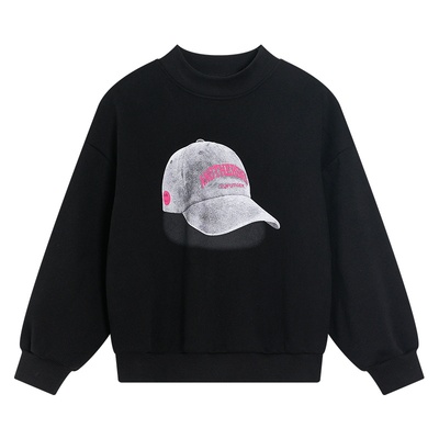 贝田男童冬季加绒加厚保暖卫衣