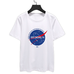 马斯克同款NASA火星SpaceX太空短袖T恤衫男女纯棉半袖衣服