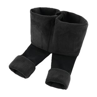 加绒打底裤女秋冬外穿2025新款高腰紧身黑色小脚铅笔小黑裤子加厚