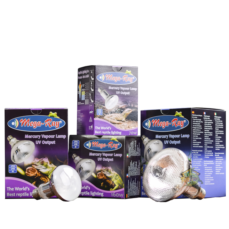 美国Mega-ray六代爬虫全光谱太阳灯陆龟蜥蜴UVB灯UVA灯补钙灯加热
