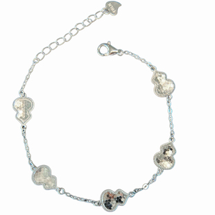 敲闪!精工!福禄双全新中式龙鳞碎冰冰葫芦通体纯银轻奢高级感手链