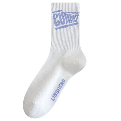 袜子女中筒袜纯棉秋冬