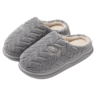 厚底防滑防臭毛绒保暖棉鞋