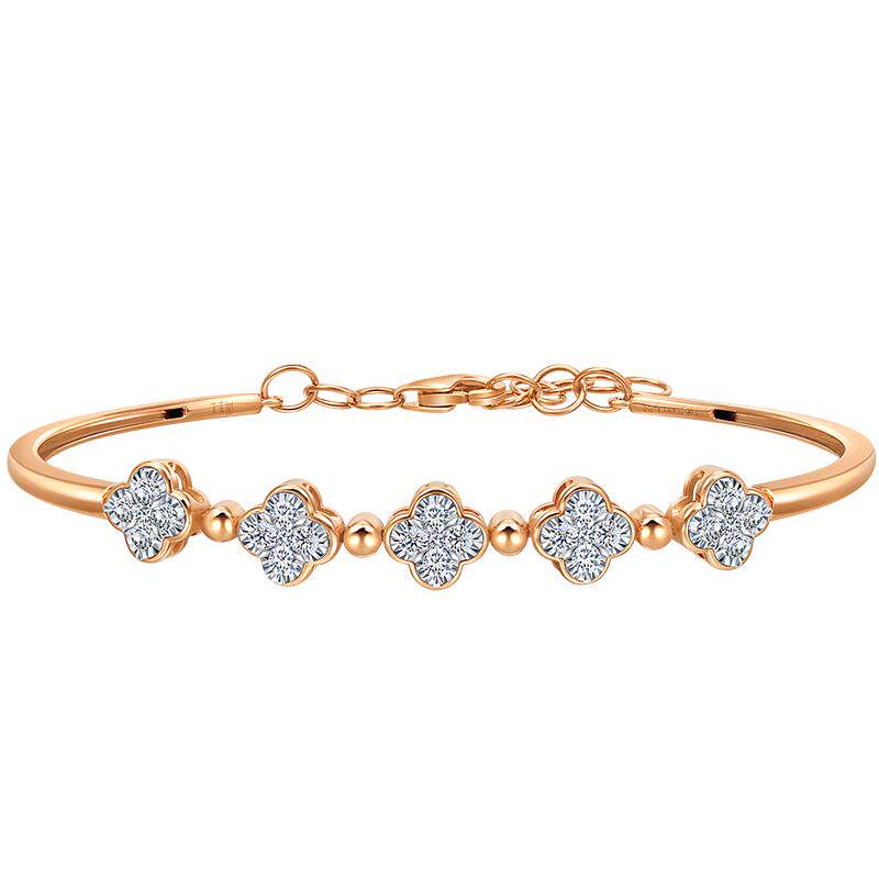周生生炫幻四叶草钻石手镯