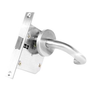 大地304不锈钢防火门锁全套通用型消防通过道把手楼梯锁CB-SIS 18