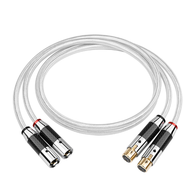 ATAUDIO 发烧铜银混编4层屏蔽平衡线HiFi话筒调音台XLR卡侬连接线
