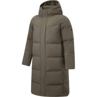 李宁火锅羽绒服男长款防泼水冬季新款连帽保暖鸭绒加厚运动外套