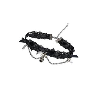 【暗黑萝莉】choker原创手作天蕾系黑粉色手作颈圈项链颈链哥特风