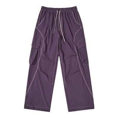 NBCT户外休闲裤女秋冬加绒高弹透气登山徒步裤子宽松工装伞兵裤