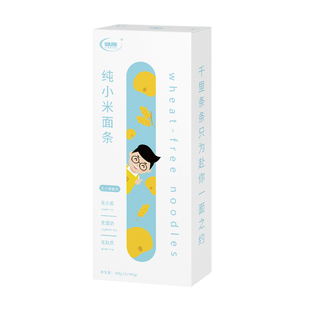 健稚无麸质面条黄小米面条无小麦无蛋奶细面粗粮挂面敏孩早餐主食