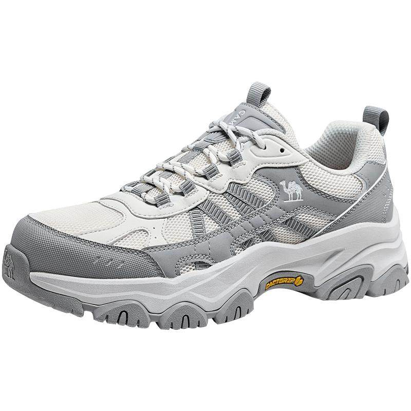 骆驼男鞋2026春夏新款户外登山鞋男网面透气情侣休闲运动老爹鞋女