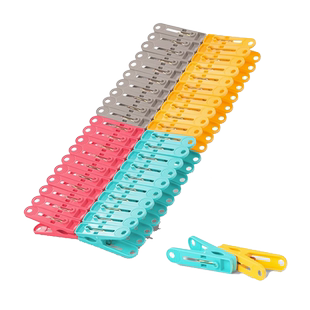 茶花夹子晾衣防风夹塑料家用晾晒夹衣夹小号固定器晒衣夹子衣服夹