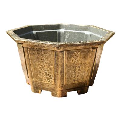 塑料中式特大号八角花盆加厚耐用