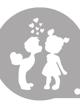 咖啡拉花模具焙我乐撒粉拉花神器