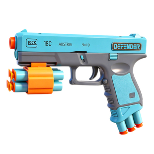 儿童移动打靶软弹枪男孩室内电子计分靶对战训练玩具手枪生日礼物