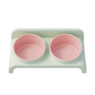 猫碗猫食盆宠物水碗饭盆狗碗喝水一体防打翻双碗自动喂食器吃饭