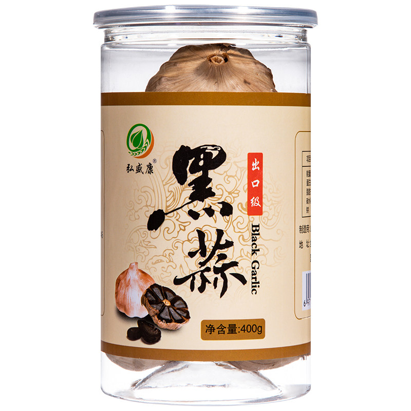 弘盛康黑蒜多瓣出口级罐装