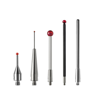 海克斯康三坐标钨钢测针三次元柱形测头爱德华红宝石M2M3雷尼绍