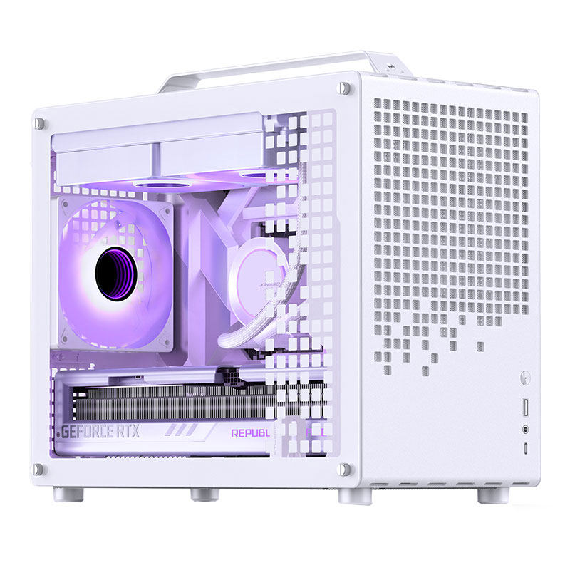 JONSBO乔思伯机箱Z20手提式MATX白色ITX桌面240水冷MINI电脑机箱