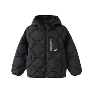 亚瑟士童装25年冬季中学生短款三防羽绒服男女童宽松轻薄保暖外套