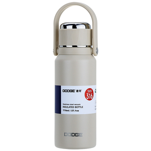 道奇保温杯女生高颜值双饮水杯男士泡茶316不锈钢大容量吸管杯子