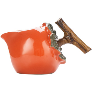 柿柿如意泡茶公道杯家用高档分茶器陶瓷公杯大号茶海单个茶具配件