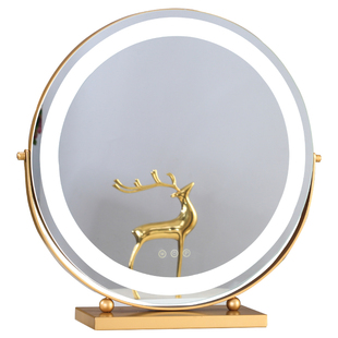 米卡化妆镜台式led灯带灯led化妆镜梳妆镜台式桌面大号梳妆台镜子