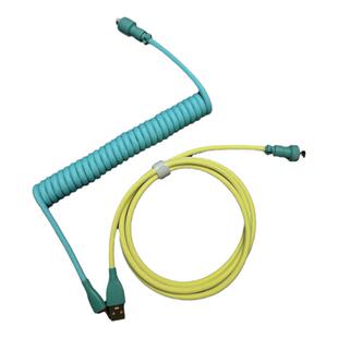 客制化机械键盘线航插数据线螺旋弹簧数据线磁轴键盘配重棒Type-c