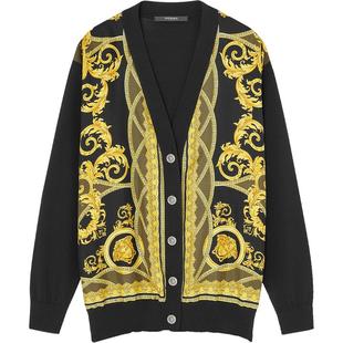 【季末优惠】VERSACE/范思哲 女士La Coupe des Dieux宽大版开衫