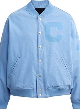 COACH/蔻驰奥莱男士棉质VARSITY 立领棒球服夹克外套