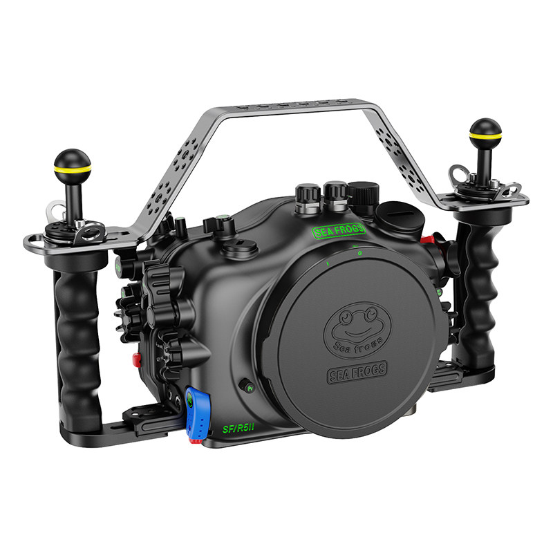 海蛙Seafrogs金属潜水壳适用佳能EOS R5II水下摄影罩铝合金防水壳