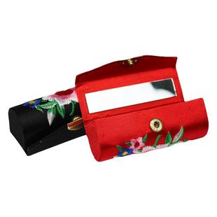 中国特色礼物刺绣布艺绣花口红盒民族风出国礼物送老外实用小礼品