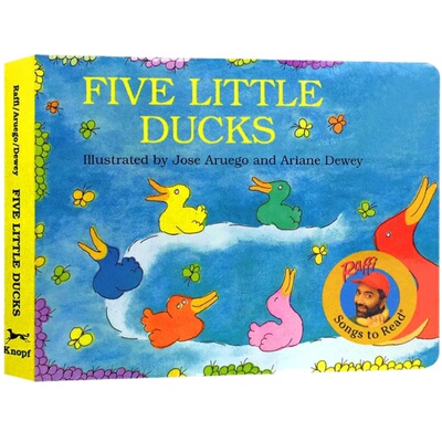 五只小鸭子数字英文原版