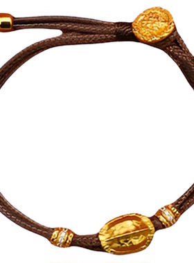 灵隐文创富甲一方沙金项链