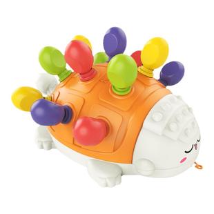 婴儿早教玩具益智拼插刺猬手指训练趣味男女萌宠甲龙插插乐玩具