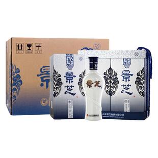 52度500ml景芝青花整箱6瓶装浓香型白酒礼盒装送礼自饮带手提绳