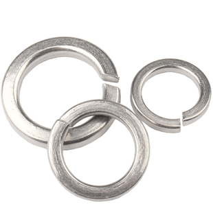 316不锈钢弹垫201开口垫片304弹簧垫圈平垫国标M3M4M5M6M8M10-M16