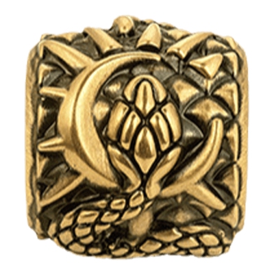 周大福独白复古黄金转运珠