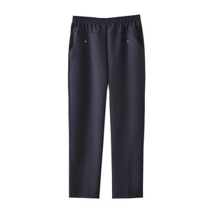 妈妈装休闲裤子中老年显瘦女装单裤老年人奶奶长裤子春秋装小脚裤