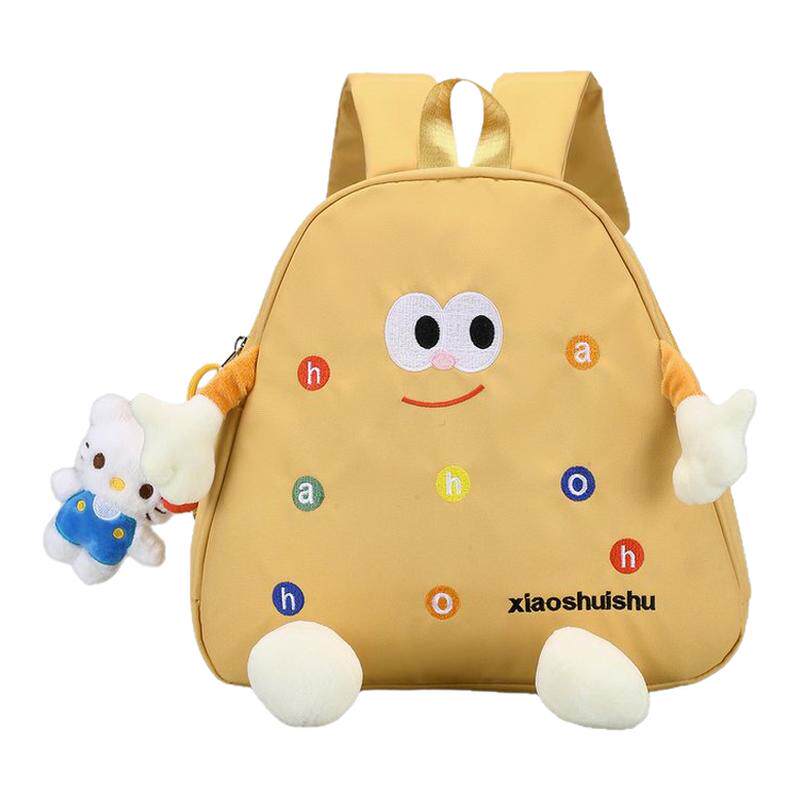 可爱搞怪饼干人双肩儿童上学书包