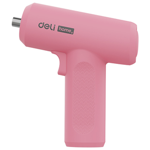 得力电动螺丝刀充电手电钻女生小粉钻家用手枪钻锂电钻工具套装