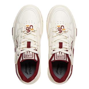 李宁儿童板鞋男童红色运动鞋马年新年款大童青少年本命年正品鞋子