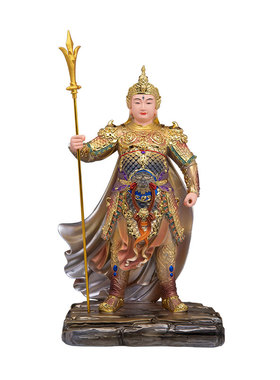 树脂桌面华光大帝神像摆件