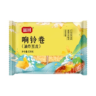 富昌精品响铃卷120g豆皮卷油炸腐竹火锅食材螺蛳粉