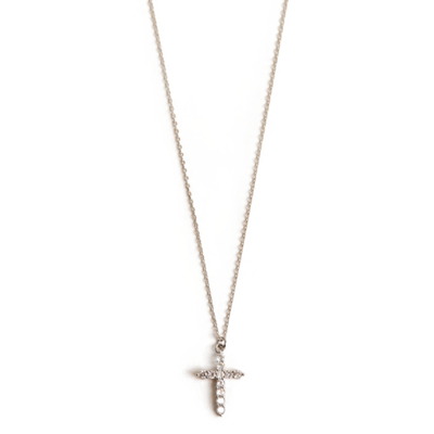 十字架项链不掉色洗澡可戴