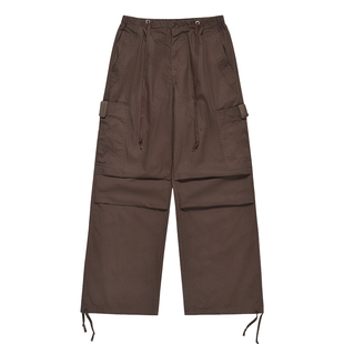 alex stevens美拉德休闲裤工装裤女秋冬季雅痞阔腿宽松运动长裤子