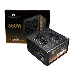 利民TR-KG650金牌全模组电源日系电解电容650W黑扁线ATX3.1电源