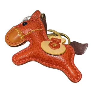 【头家】马踏飞燕头层牛皮手工真皮钥匙扣新年小马挂件马上有钱