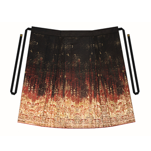 丹砂织造司原创明制汉服中式立领国风针织披肩外衫抹胸织金马面裙