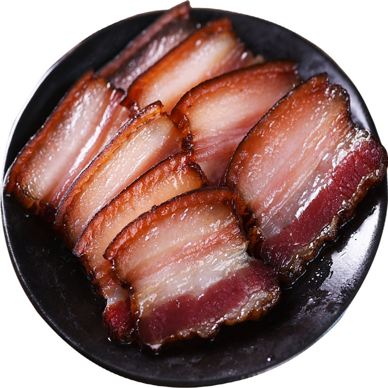 四川农家烟熏五花后腿腊肉500g